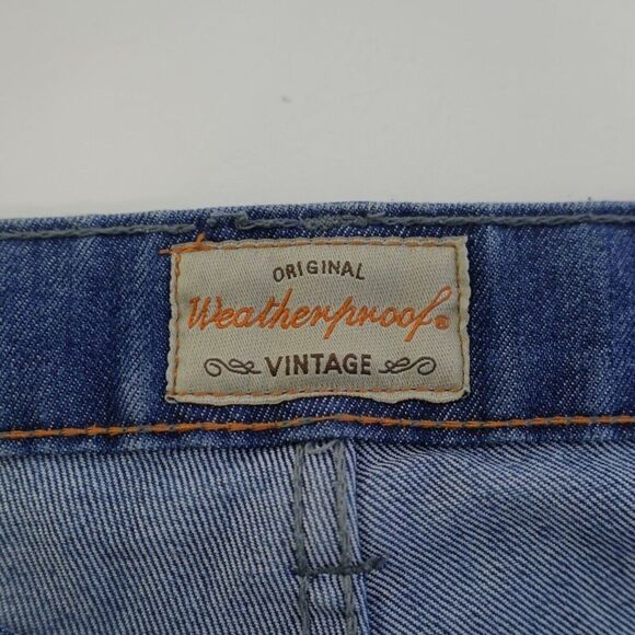 Weatherproof Vintage Staight Fit Stone Wash Denim Blue Jeans 38/33 Mid Rise - Picture 6 of 7